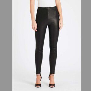 New J Brand Macey Pull-On Leather Leggings Black XS